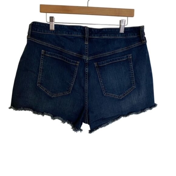 Torrid High Rise A-Line Shortie Short in Vintage Stretch Dark Wash 14 - Picture 4 of 4